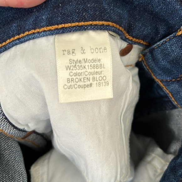 Rag & Bone Vintage Cigarette Jeans Like New - Picture 8 of 8